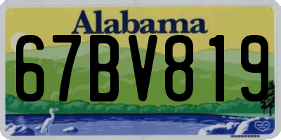 AL license plate 67BV819