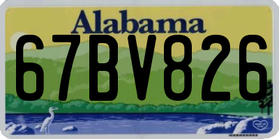 AL license plate 67BV826