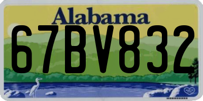 AL license plate 67BV832