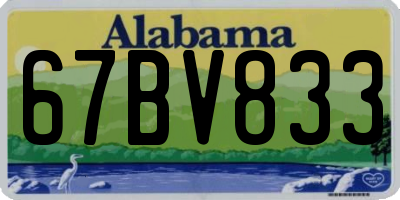 AL license plate 67BV833