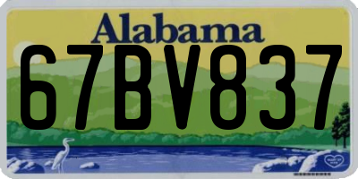 AL license plate 67BV837