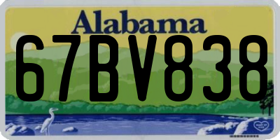 AL license plate 67BV838