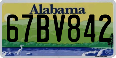 AL license plate 67BV842