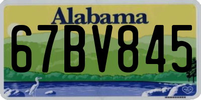 AL license plate 67BV845