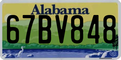 AL license plate 67BV848