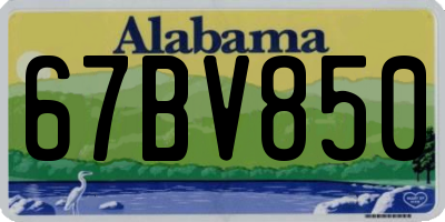 AL license plate 67BV850