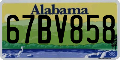 AL license plate 67BV858