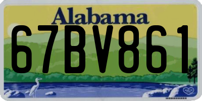 AL license plate 67BV861