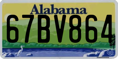 AL license plate 67BV864