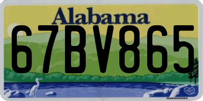 AL license plate 67BV865