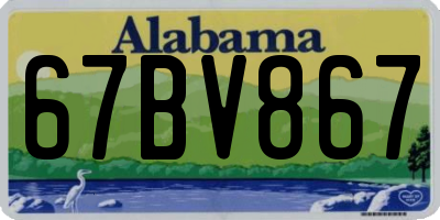 AL license plate 67BV867