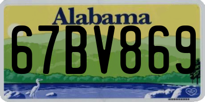 AL license plate 67BV869