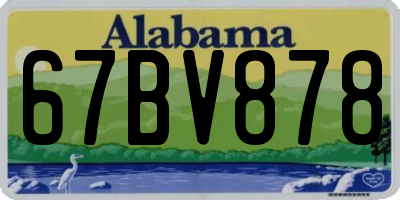 AL license plate 67BV878