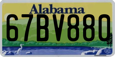 AL license plate 67BV880