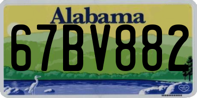 AL license plate 67BV882