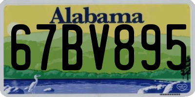 AL license plate 67BV895