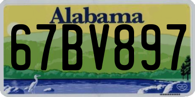 AL license plate 67BV897