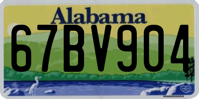 AL license plate 67BV904
