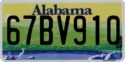 AL license plate 67BV910