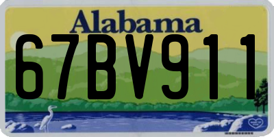 AL license plate 67BV911