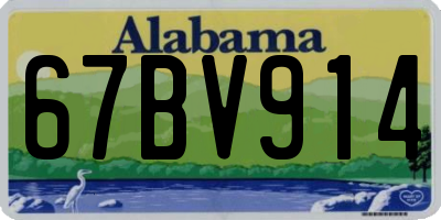 AL license plate 67BV914