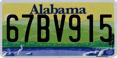 AL license plate 67BV915