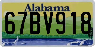 AL license plate 67BV918