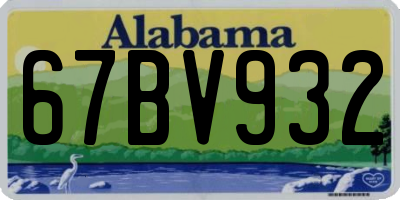 AL license plate 67BV932