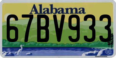 AL license plate 67BV933