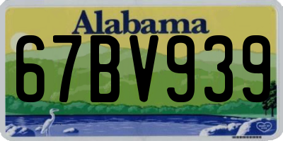 AL license plate 67BV939