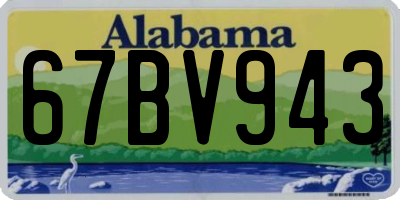 AL license plate 67BV943