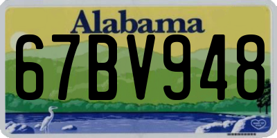 AL license plate 67BV948