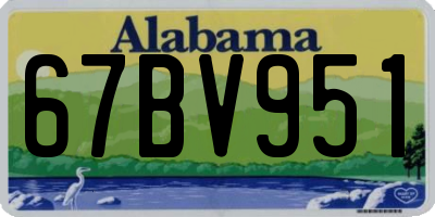 AL license plate 67BV951