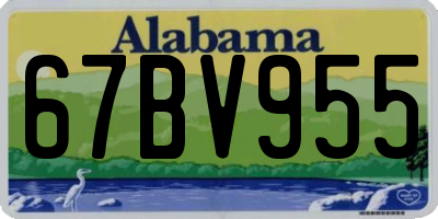 AL license plate 67BV955