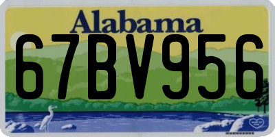 AL license plate 67BV956