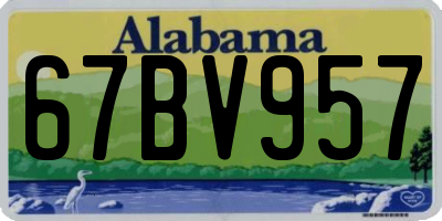 AL license plate 67BV957