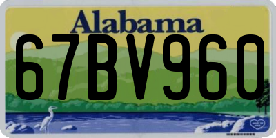 AL license plate 67BV960
