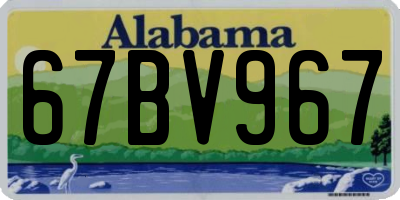 AL license plate 67BV967