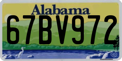 AL license plate 67BV972