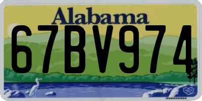 AL license plate 67BV974
