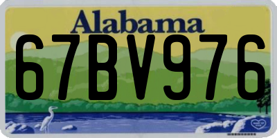 AL license plate 67BV976