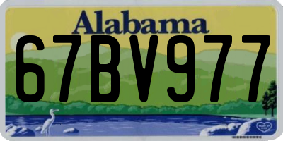 AL license plate 67BV977