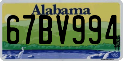 AL license plate 67BV994