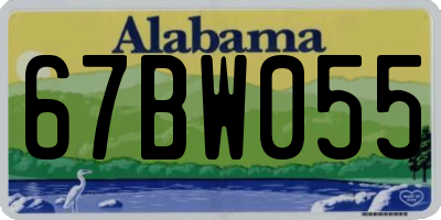 AL license plate 67BW055