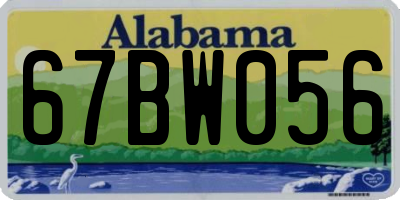 AL license plate 67BW056
