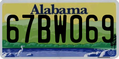 AL license plate 67BW069
