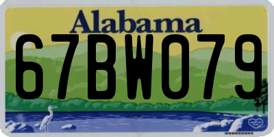 AL license plate 67BW079