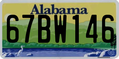 AL license plate 67BW146