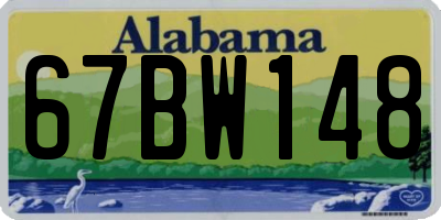 AL license plate 67BW148