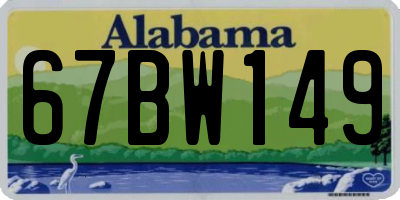 AL license plate 67BW149